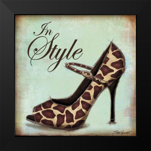 Exotic Shoe II Black Modern Wood Framed Art Print by Williams, Todd
