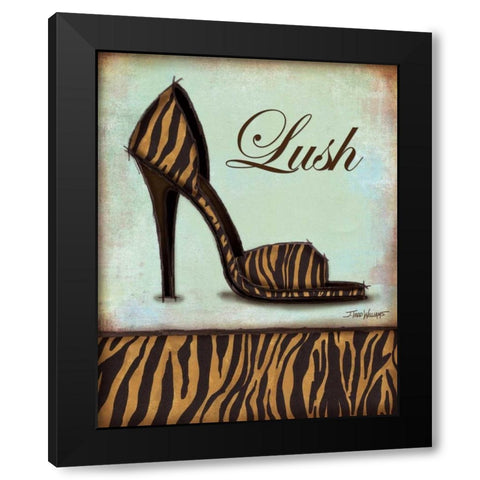 Tiger Shoe Black Modern Wood Framed Art Print by Williams, Todd