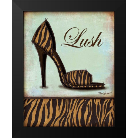 Tiger Shoe Black Modern Wood Framed Art Print by Williams, Todd