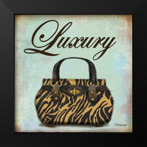 Tiger Purse Black Modern Wood Framed Art Print by Williams, Todd