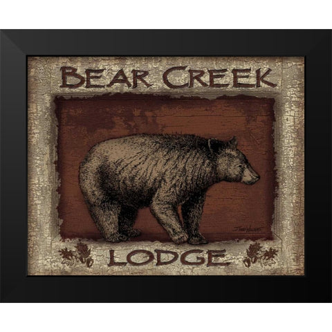 Bear Creek Black Modern Wood Framed Art Print by Williams, Todd