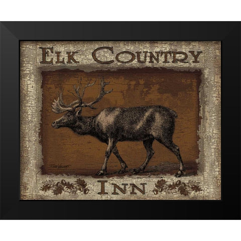 Elk Country Black Modern Wood Framed Art Print by Williams, Todd