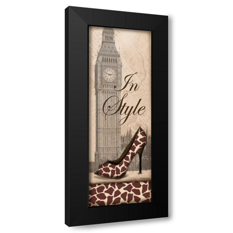 Travel in Style II Black Modern Wood Framed Art Print with Double Matting by Williams, Todd