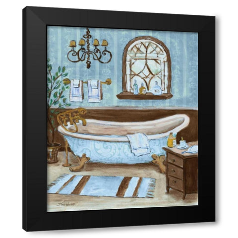 Tranquil Tub II Black Modern Wood Framed Art Print with Double Matting by Williams, Todd