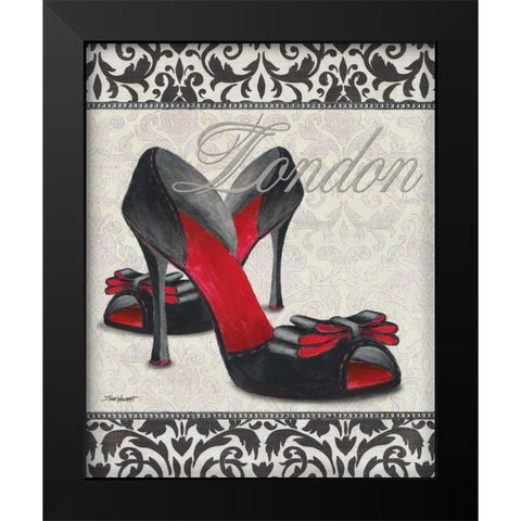 Classy Shoes I Black Modern Wood Framed Art Print by Williams, Todd