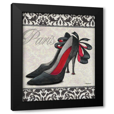 Classy Shoes II Black Modern Wood Framed Art Print by Williams, Todd