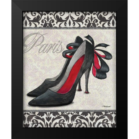 Classy Shoes II Black Modern Wood Framed Art Print by Williams, Todd