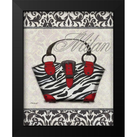 Classy Purse I Black Modern Wood Framed Art Print by Williams, Todd