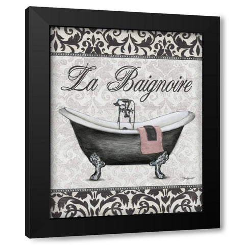 La Baignoire Black Modern Wood Framed Art Print with Double Matting by Williams, Todd