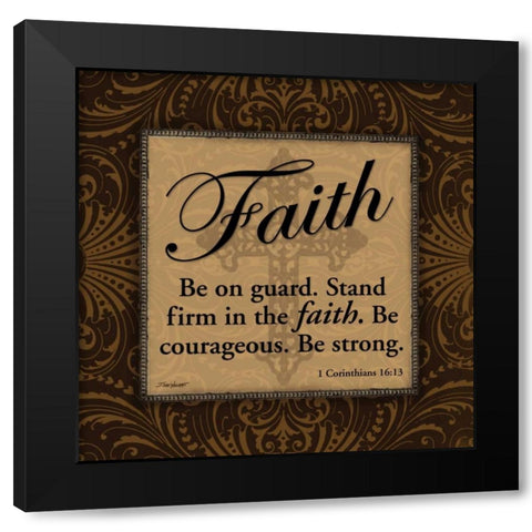 Faith Black Modern Wood Framed Art Print by Williams, Todd
