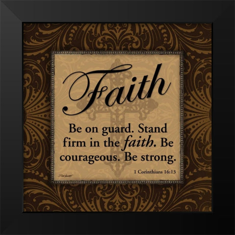 Faith Black Modern Wood Framed Art Print by Williams, Todd