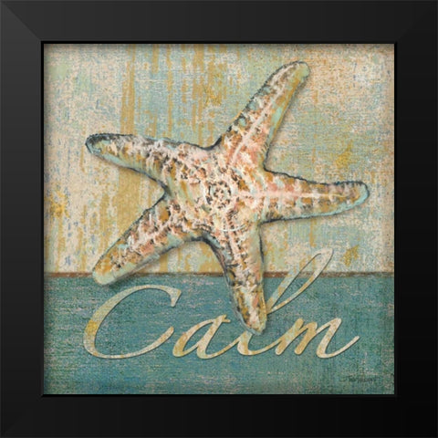 Calm Black Modern Wood Framed Art Print by Williams, Todd