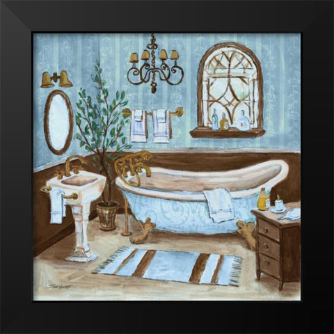 Tranquil Bath II Black Modern Wood Framed Art Print by Williams, Todd