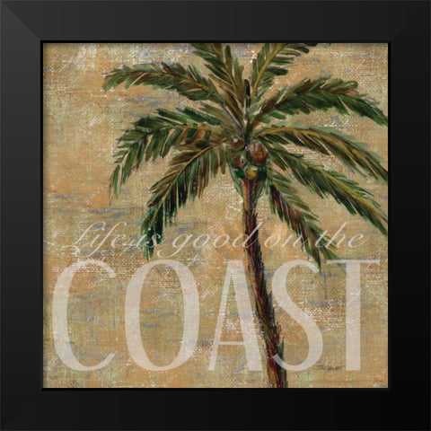 Coastal Palm Black Modern Wood Framed Art Print by Williams, Todd