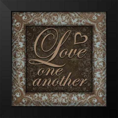 Love Another Black Modern Wood Framed Art Print by Williams, Todd