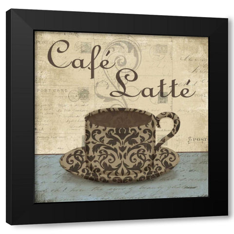 Cafe Latte Black Modern Wood Framed Art Print with Double Matting by Williams, Todd