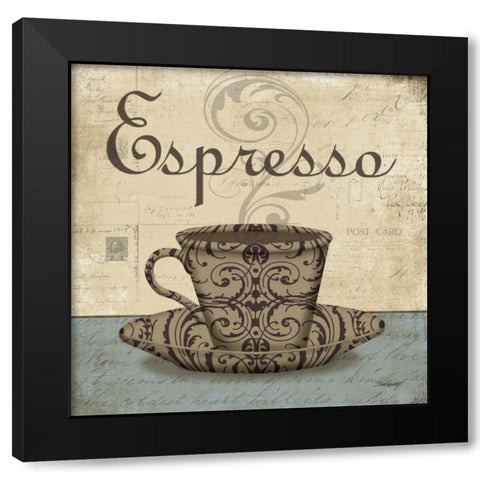 Espresso Black Modern Wood Framed Art Print with Double Matting by Williams, Todd