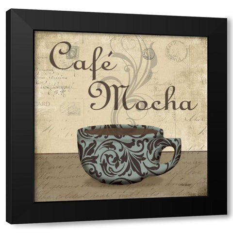 Cafe Mocha Black Modern Wood Framed Art Print with Double Matting by Williams, Todd