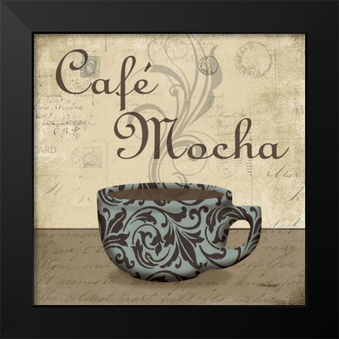 Cafe Mocha Black Modern Wood Framed Art Print by Williams, Todd