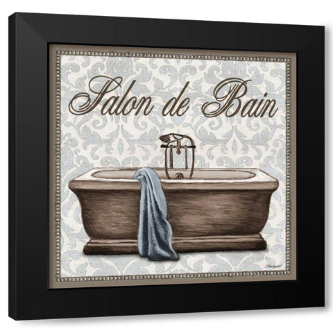 Salon de Bain Square Black Modern Wood Framed Art Print by Williams, Todd