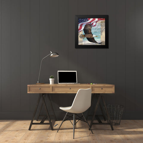 Freedom I Black Modern Wood Framed Art Print by Williams, Todd