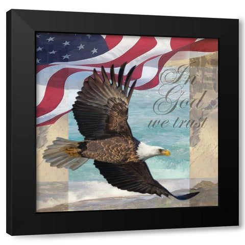 Freedom I Black Modern Wood Framed Art Print by Williams, Todd