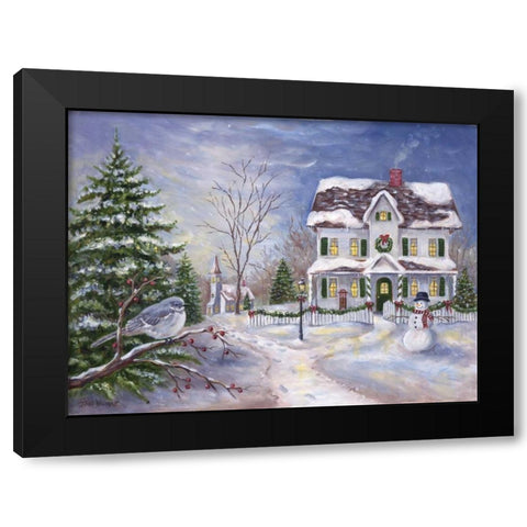 Home for the Holidays Black Modern Wood Framed Art Print with Double Matting by Williams, Todd