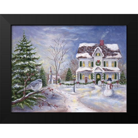 Home for the Holidays Black Modern Wood Framed Art Print by Williams, Todd
