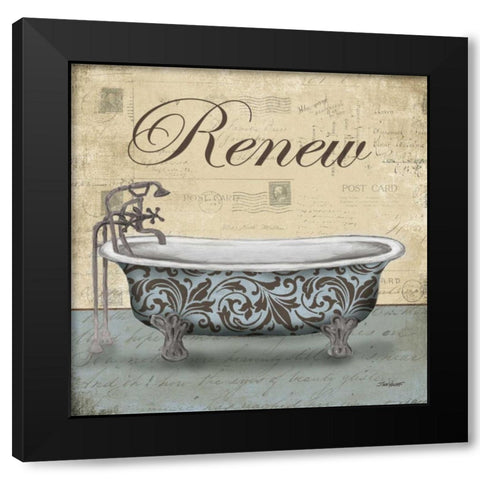 Renew Tub Black Modern Wood Framed Art Print by Williams, Todd