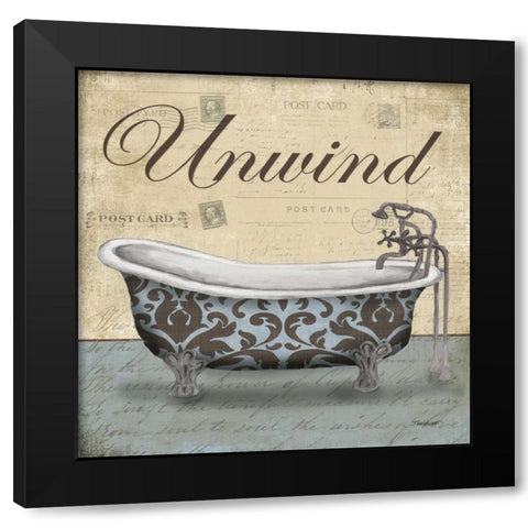 Unwind Tub Black Modern Wood Framed Art Print by Williams, Todd