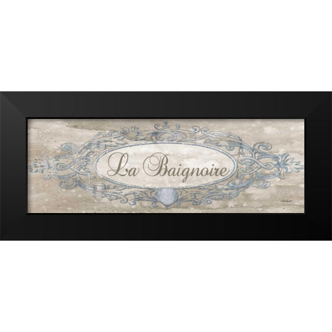 La Baignoire Sign Black Modern Wood Framed Art Print by Williams, Todd