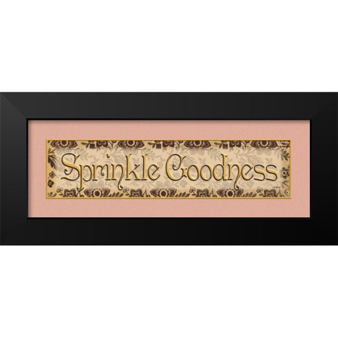 Sprinkle Goodness Black Modern Wood Framed Art Print by Williams, Todd