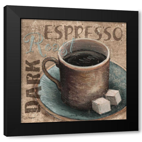 Blue Specialty Coffee II Black Modern Wood Framed Art Print by Williams, Todd