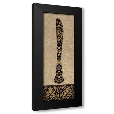 Knife Black Modern Wood Framed Art Print by Williams, Todd
