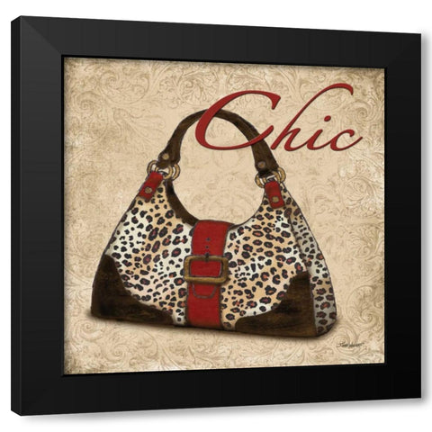Chic Purse Black Modern Wood Framed Art Print with Double Matting by Williams, Todd