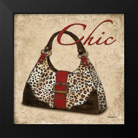 Chic Purse Black Modern Wood Framed Art Print by Williams, Todd
