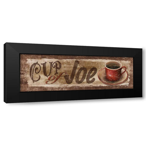 Cup of Joe Black Modern Wood Framed Art Print by Williams, Todd