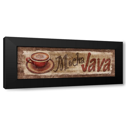 Mocha Java Black Modern Wood Framed Art Print by Williams, Todd