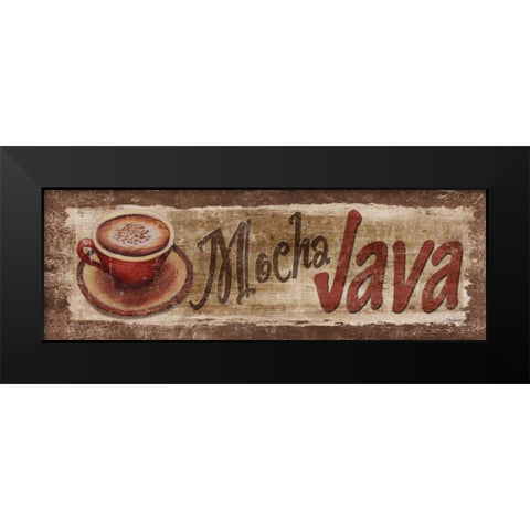 Mocha Java Black Modern Wood Framed Art Print by Williams, Todd