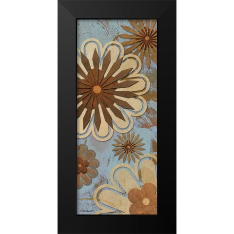 Floral Abstract I Black Modern Wood Framed Art Print by Williams, Todd