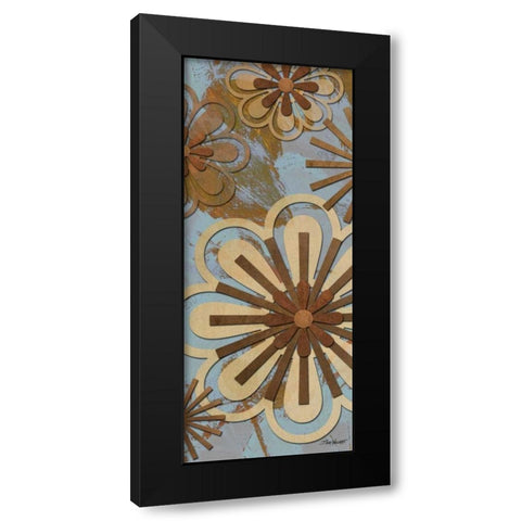 Floral Abstract II Black Modern Wood Framed Art Print with Double Matting by Williams, Todd