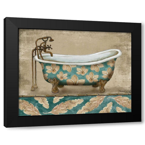 Tropical Bathtub II Black Modern Wood Framed Art Print with Double Matting by Williams, Todd