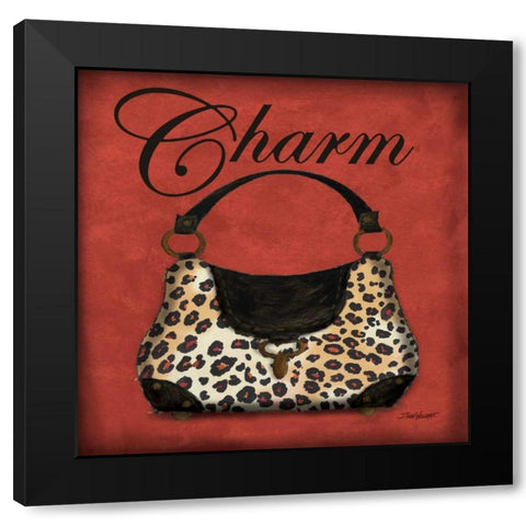 Safari Purse I Black Modern Wood Framed Art Print with Double Matting by Williams, Todd