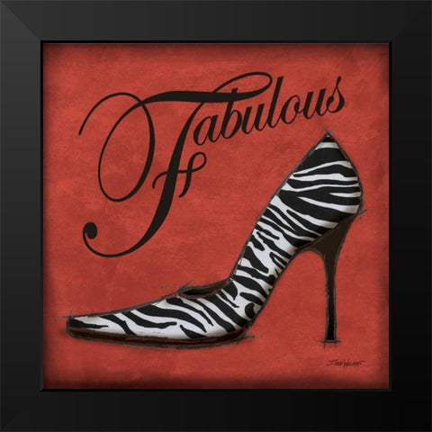 Safari Shoe II Black Modern Wood Framed Art Print by Williams, Todd