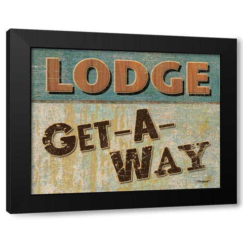 Lodge Get Away Black Modern Wood Framed Art Print by Williams, Todd