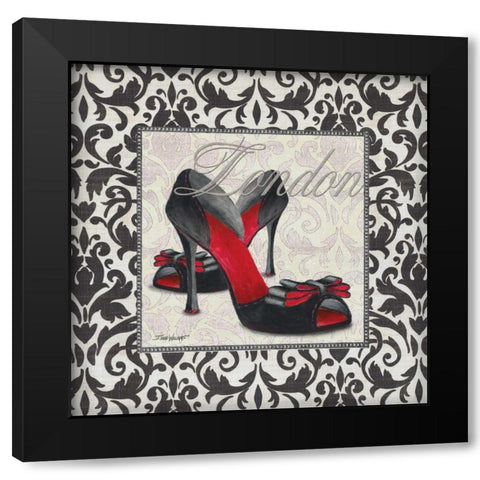Classy Shoes Sq III Black Modern Wood Framed Art Print with Double Matting by Williams, Todd