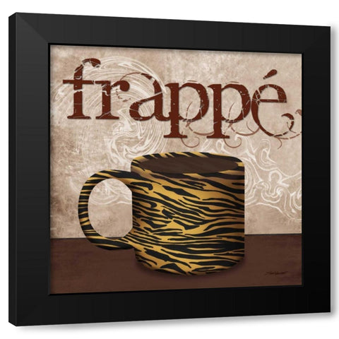 Tiger Cafe Black Modern Wood Framed Art Print by Williams, Todd