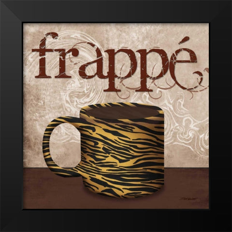 Tiger Cafe Black Modern Wood Framed Art Print by Williams, Todd