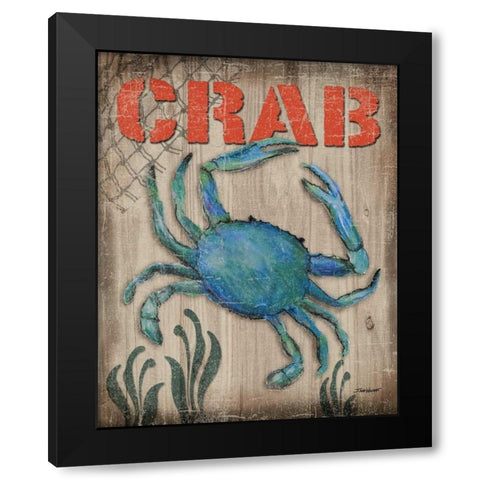 Crab Black Modern Wood Framed Art Print by Williams, Todd