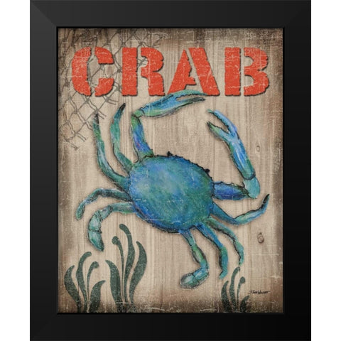 Crab Black Modern Wood Framed Art Print by Williams, Todd
